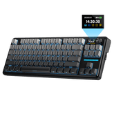 Redragon K743 PRO GB 80% Gasket RGB Gaming Keyboard w/Hype 1.14’’ TFT Screen & Knob, 84 Keys Mechanical Keyboard, 5-Layer Noise Dampening, Hot-Swap South-Facing RGB Socket, Gradient PBT Keycaps