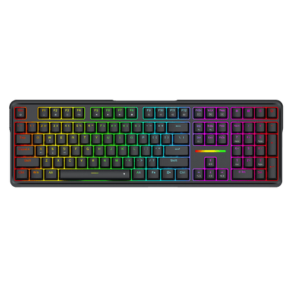 Redragon K745 Wired Gasket RGB Gaming Keyboard, 108 Keys Mechanical Keyboard w/Extra 4 Hotkeys, Upgraded Hot-swappable Socket, 5-Layer Noise Dampening, Creamy & Thocky Custom Linear Switch