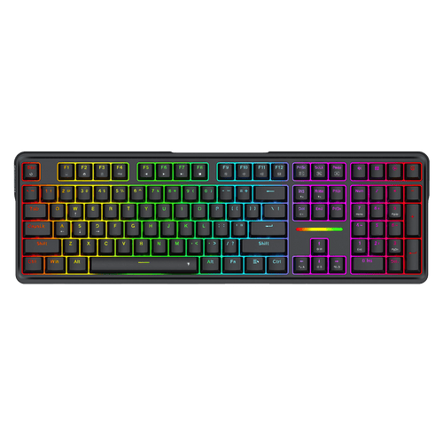 Redragon K745 Wired Gasket RGB Gaming Keyboard, 108 Keys Mechanical Keyboard w/Extra 4 Hotkeys, Upgraded Hot-swappable Socket, 5-Layer Noise Dampening, Creamy & Thocky Custom Linear Switch