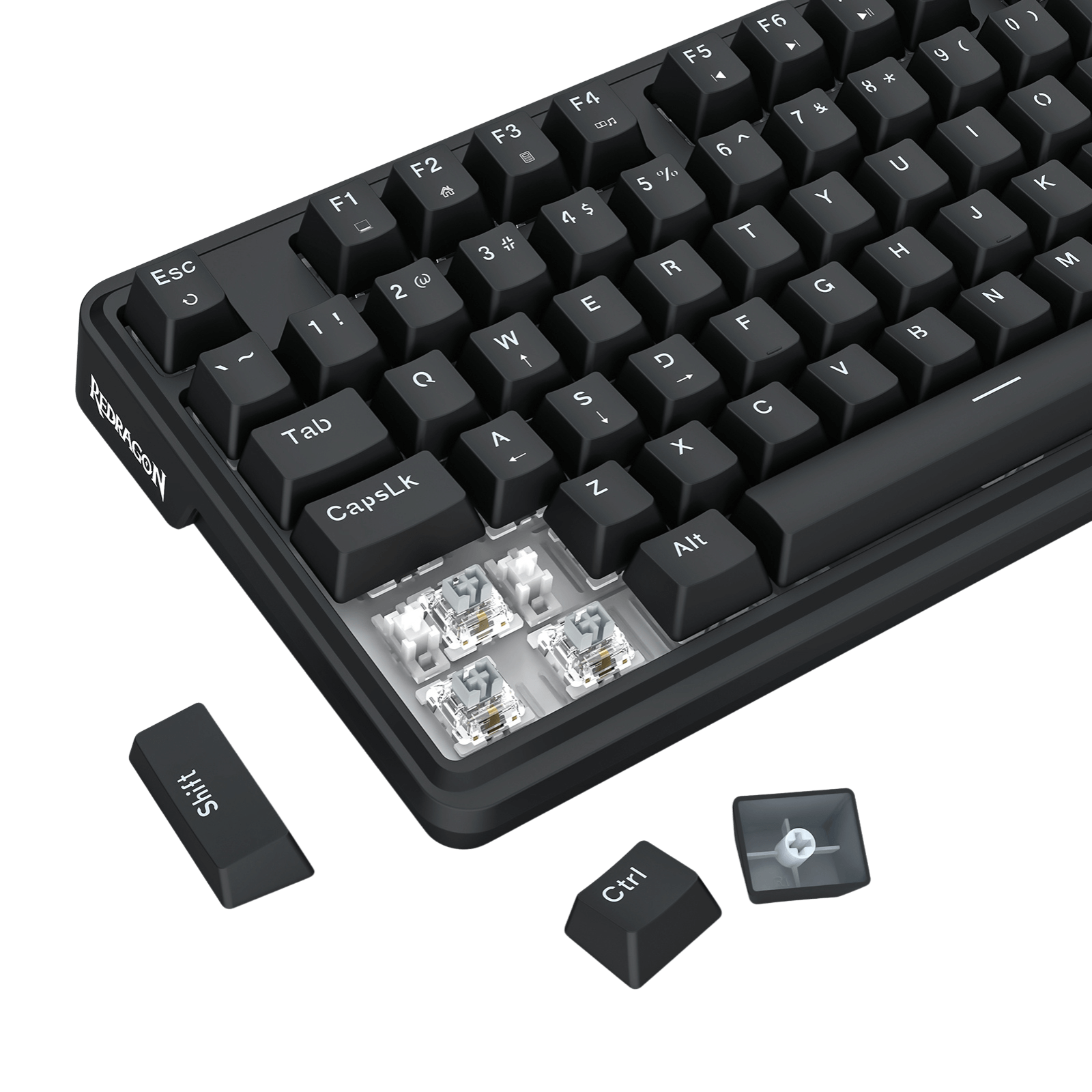 Redragon K745 Wired Gasket RGB Gaming Keyboard, 108 Keys Mechanical Keyboard w/Extra 4 Hotkeys, Upgraded Hot-swappable Socket, 5-Layer Noise Dampening, Creamy & Thocky Custom Linear Switch