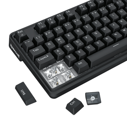 Redragon K745 Wired Gasket RGB Gaming Keyboard, 108 Keys Mechanical Keyboard w/Extra 4 Hotkeys, Upgraded Hot-swappable Socket, 5-Layer Noise Dampening, Creamy & Thocky Custom Linear Switch