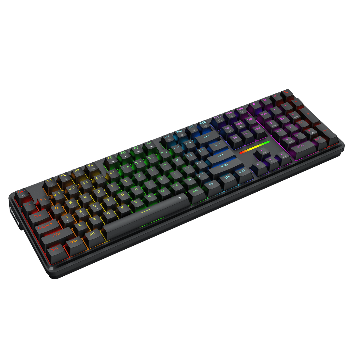 Redragon K745 Wired Gasket RGB Gaming Keyboard, 108 Keys Mechanical Keyboard w/Extra 4 Hotkeys, Upgraded Hot-swappable Socket, 5-Layer Noise Dampening, Creamy & Thocky Custom Linear Switch