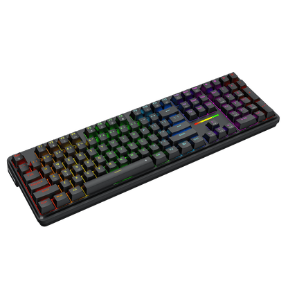 Redragon K745 Wired Gasket RGB Gaming Keyboard, 108 Keys Mechanical Keyboard w/Extra 4 Hotkeys, Upgraded Hot-swappable Socket, 5-Layer Noise Dampening, Creamy & Thocky Custom Linear Switch