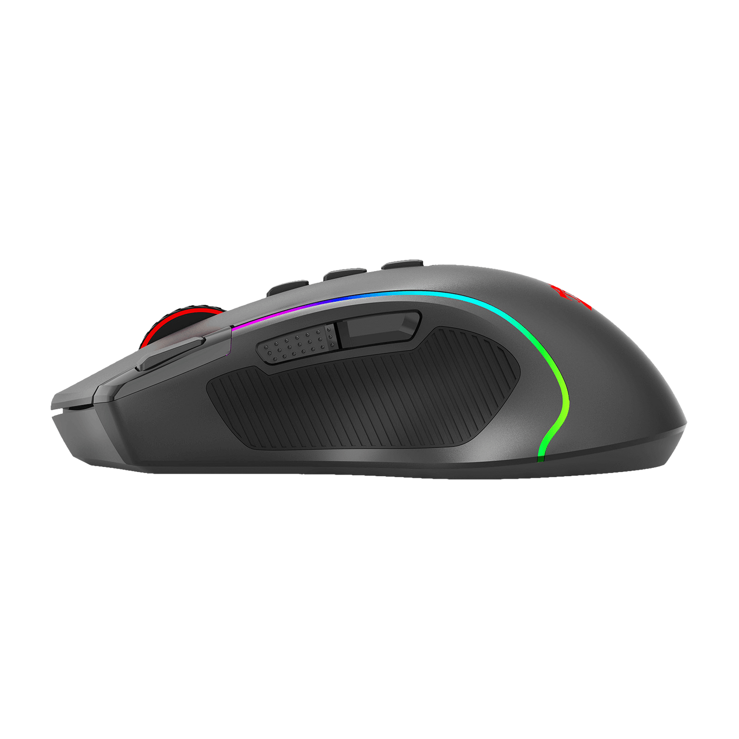 Redragon M612 PRO RGB Gaming Mouse, 8000 DPI Wired/Wireless Optical Gamer Mouse with 7 Programmable Buttons & 7 Backlit Modes, BT & 2.4G Wireless, Software Supports DIY Keybinds Rapid Fire Button