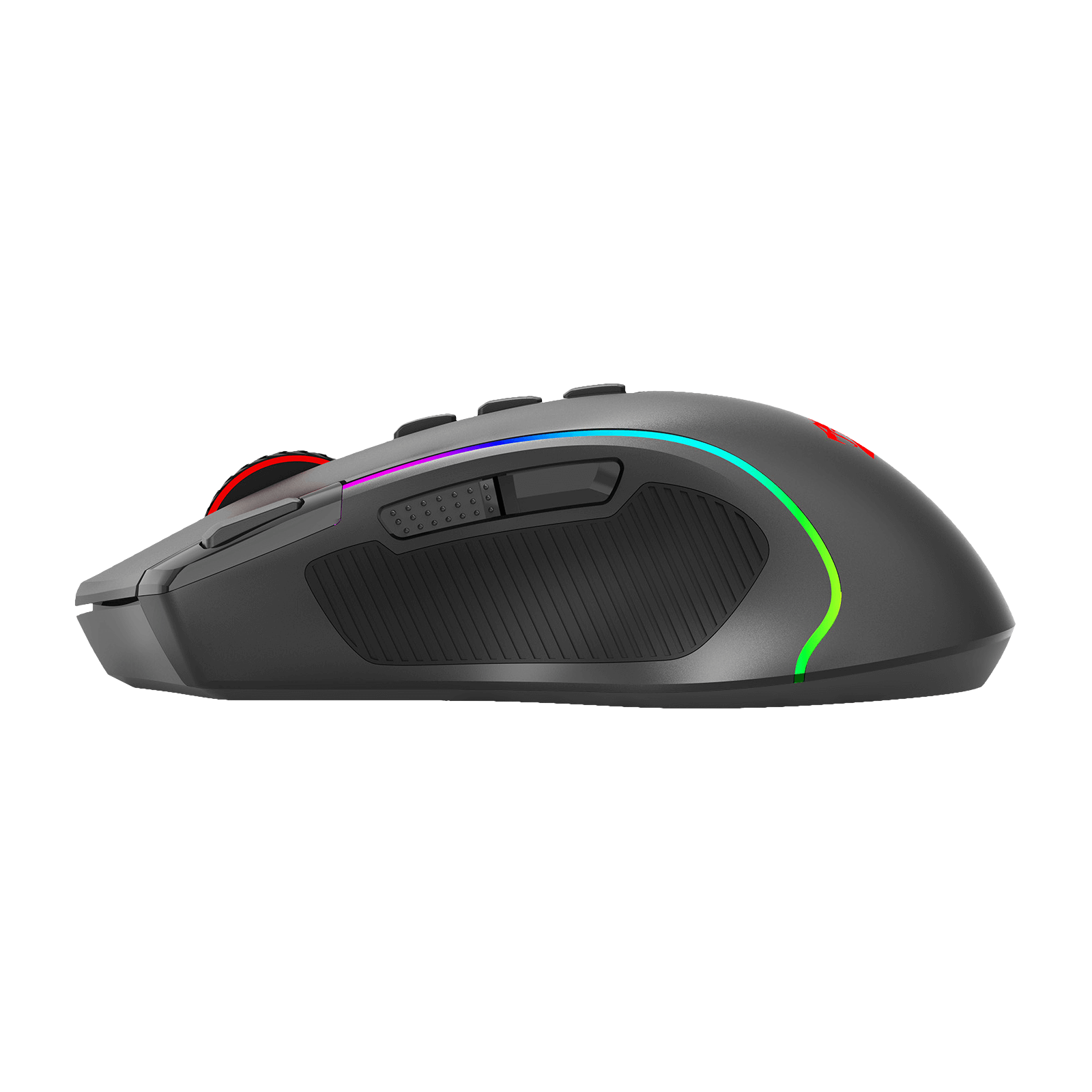 Redragon M612 PRO RGB Gaming Mouse, 8000 DPI Wired/Wireless Optical Gamer Mouse with 7 Programmable Buttons & 7 Backlit Modes, BT & 2.4G Wireless, Software Supports DIY Keybinds Rapid Fire Button