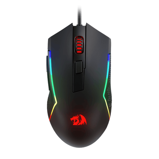 Redragon M616 RGB Gaming Mouse, 10000 DPI Wired Optical Mouse with 6 Programmable Buttons & 8 Backlit Modes, Software Supports DIY Keybinds