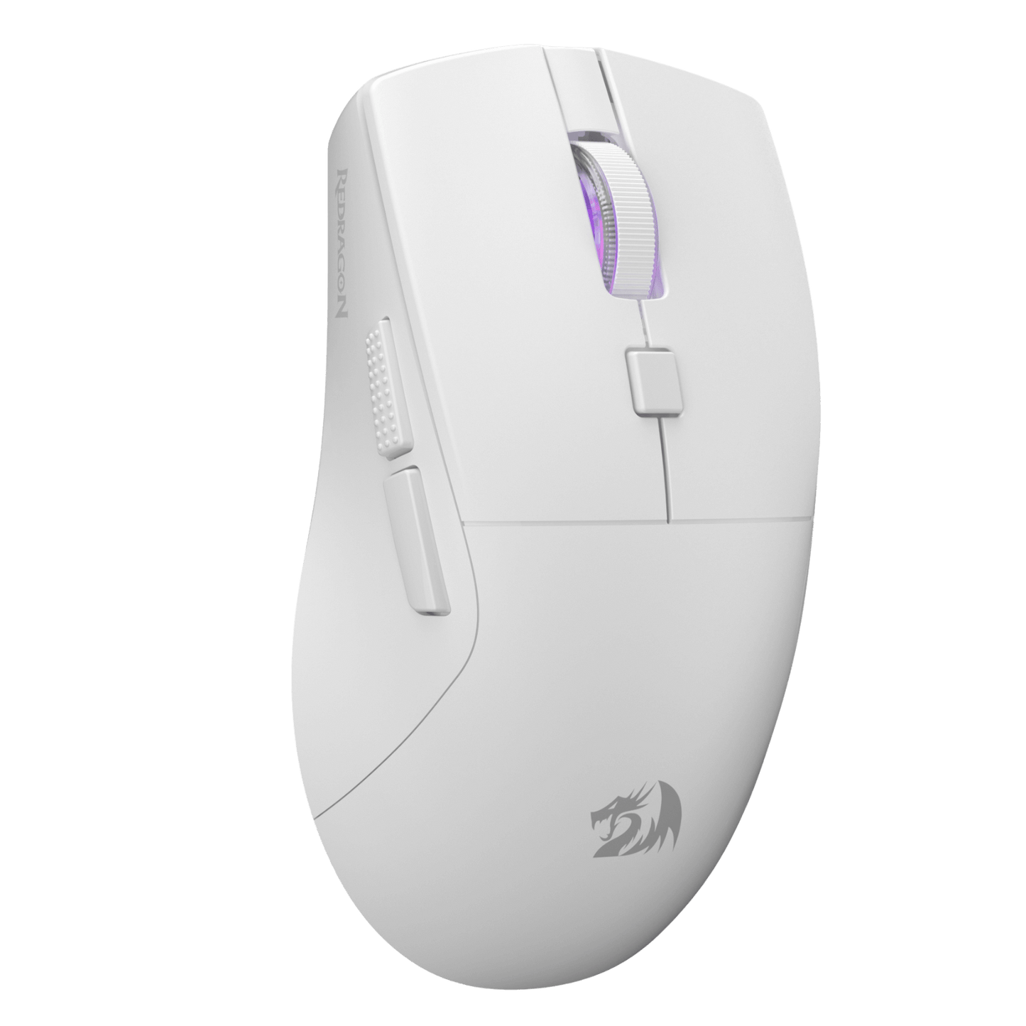 Redragon M618 LIT Wireless Gaming Mouse, 10000 DPI Optical Ergonomic Mouse with 6 Programmable Buttons, 70G Ultra Lightweight, Software Supports DIY Keybinds, White| show