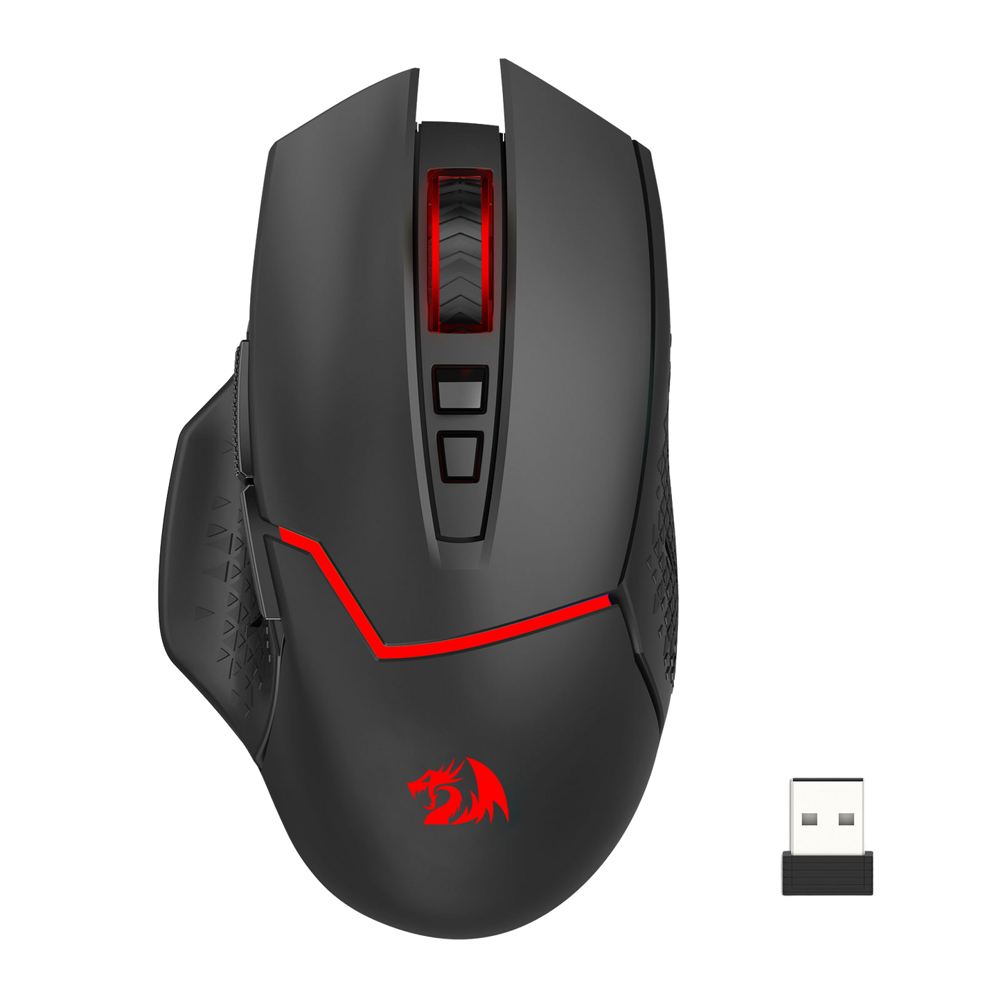 Redragon M690 MAX Wireless Gaming Mouse, Tri-Mode RGB Mice w/ 7 Macro Buttons, 12800 DPI, 400mAh Rechargeable Mouse for PC/Mac/Laptop