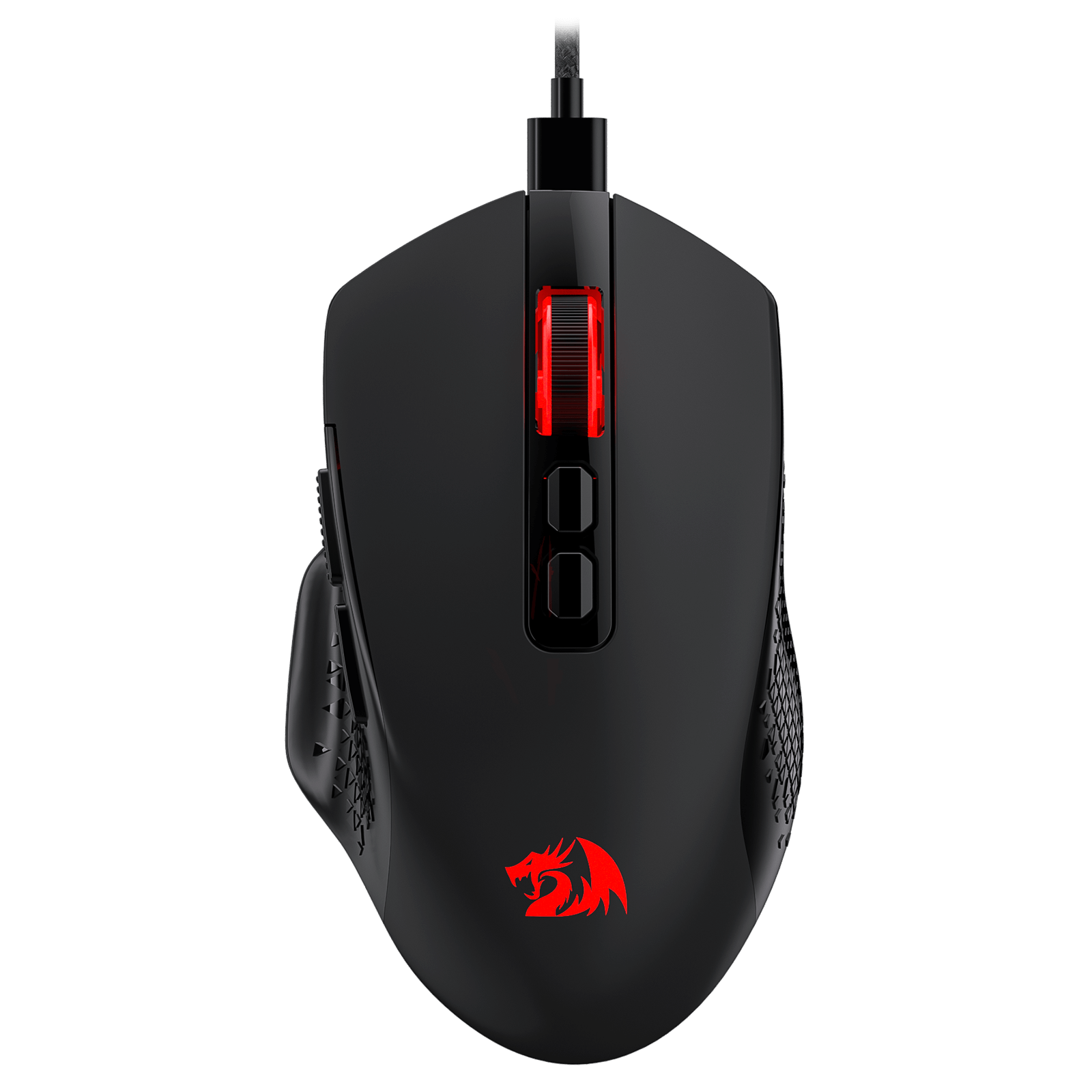 Redragon M695 Wired Gaming Mouse, 24,000 Max DPI Optical Gaming Mice with 7 Programmable Buttons, Ergonomic Natural Grip Build, Software Supports DIY Keybinds & DPI, Black