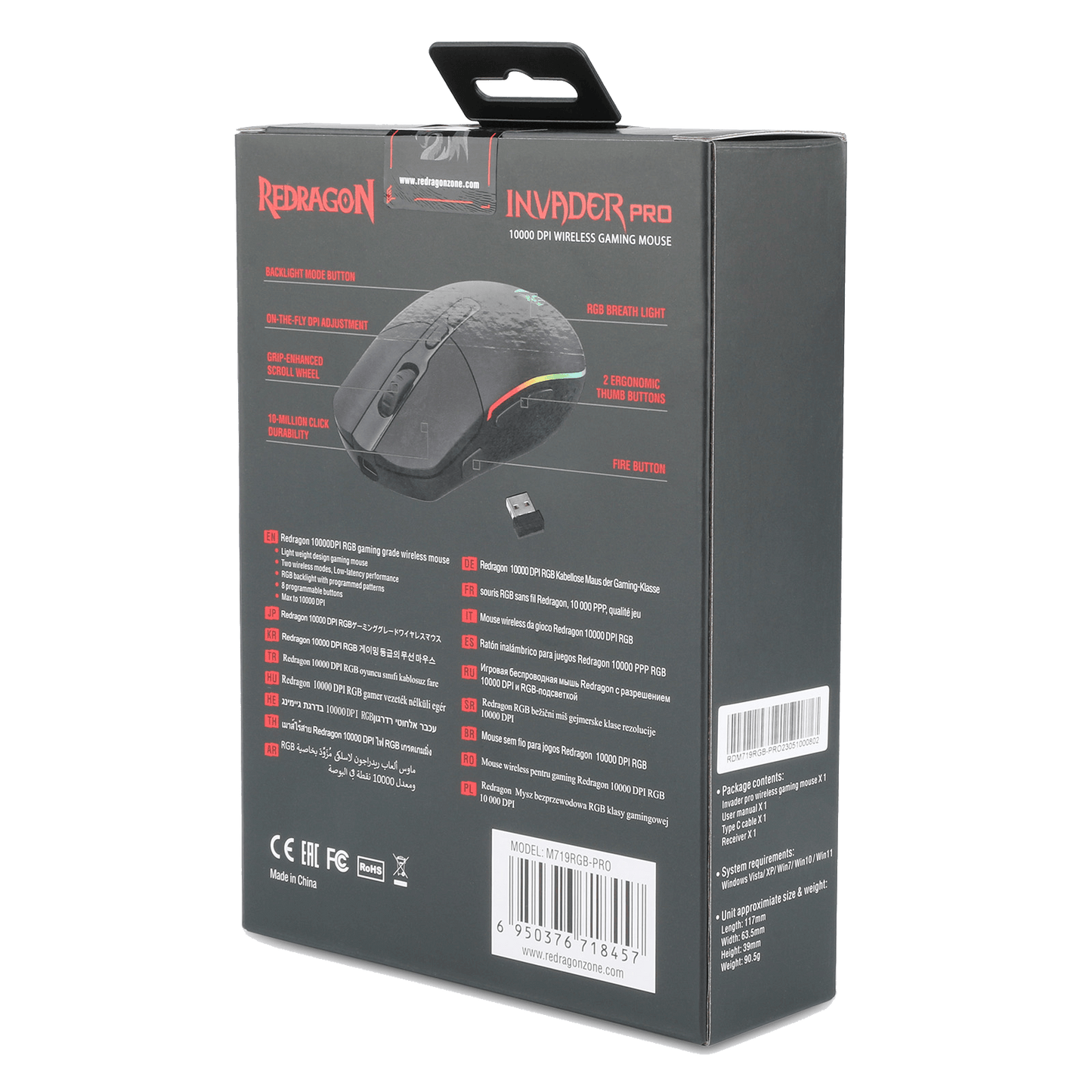 Redragon M719 Pro Wireless Optical Gaming Mouse