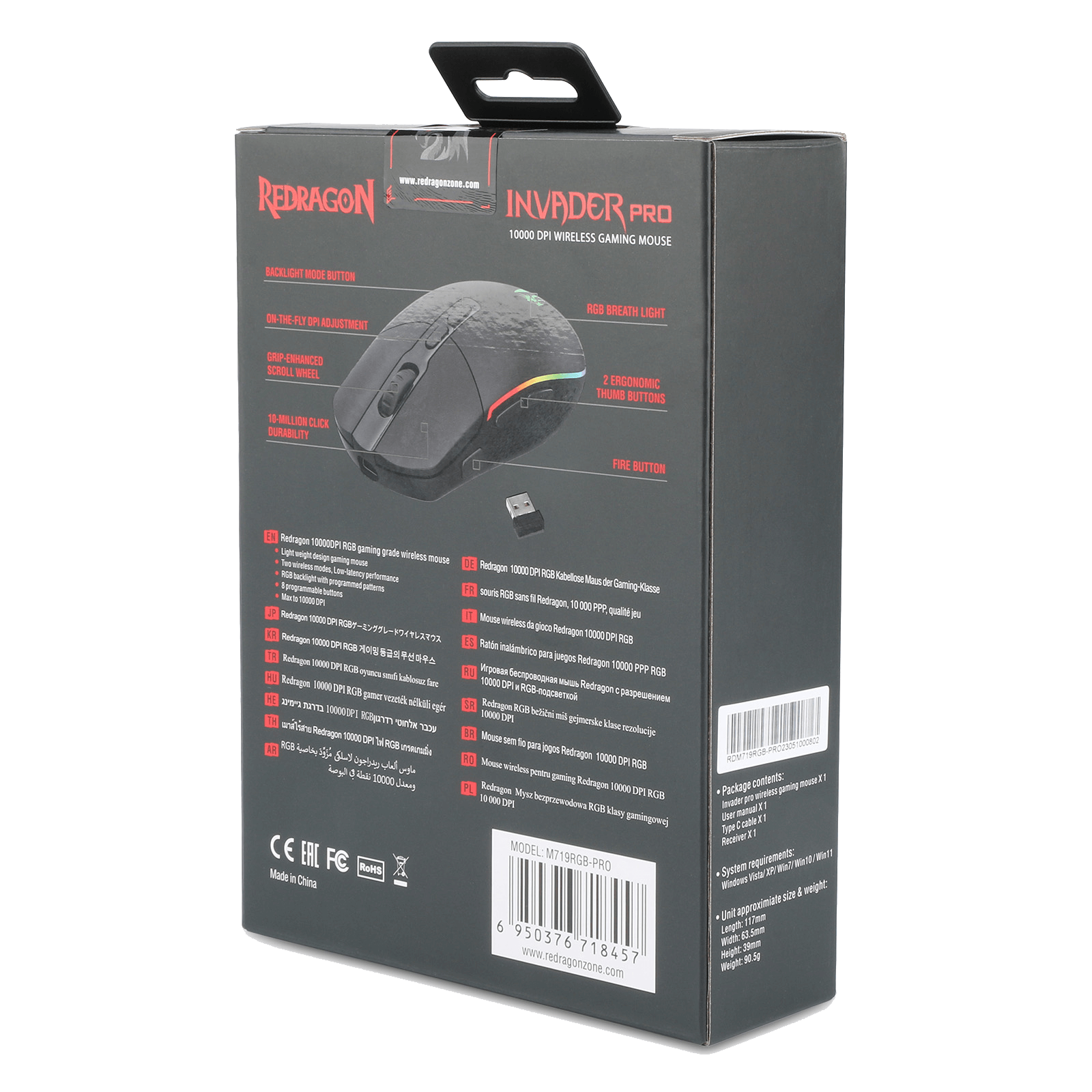 Redragon M719 Pro Wireless Optical Gaming Mouse