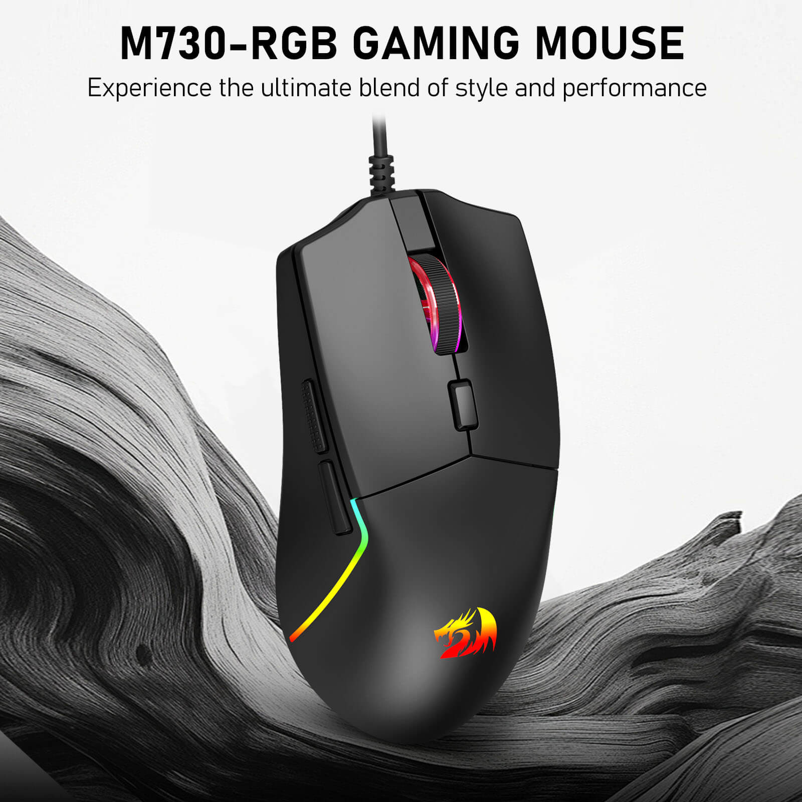 Redragon M730 Gaming mouse with RGB lighting