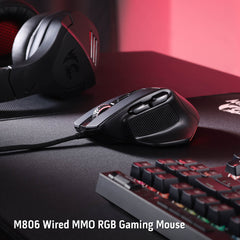 7 Programmable Buttons Wired RGB Gamer Mouse