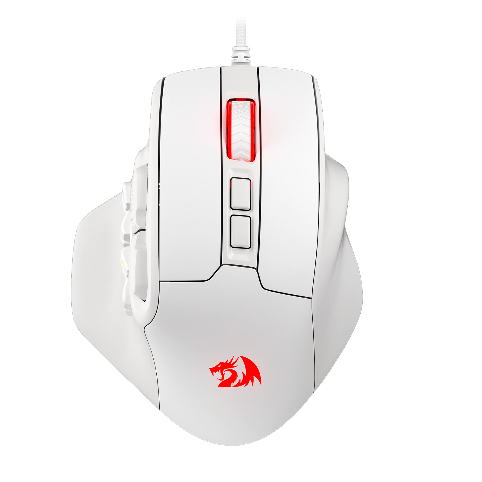 Redragon M811 Aatrox MMO white Gaming Mouse | show