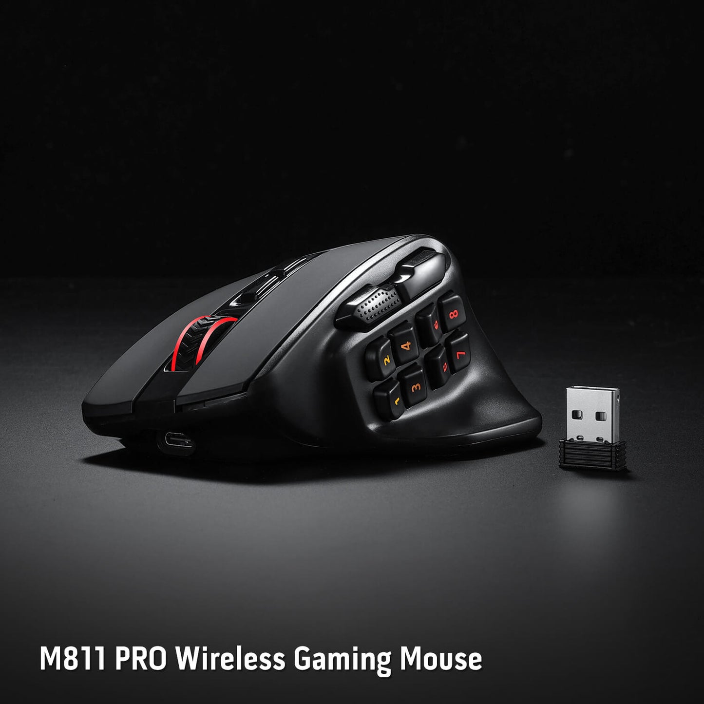 Redragon M811 PRO Wireless MMO Gaming Mouse