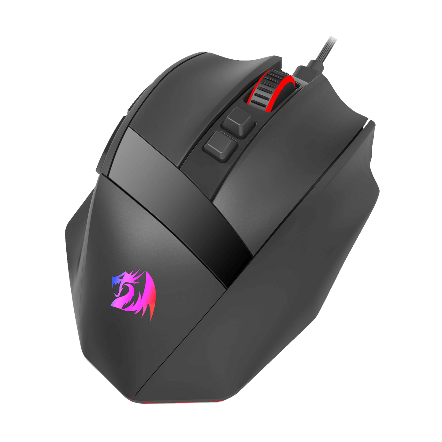 Redragon M813 Wired RGB Gaming Mouse with 4D Dual Mode Scroll Wheel, Optical Ergonomic Gamer Mouse with Max 16,000DPI, High Precision Sensor 3395, 7 Redefinable Macro Buttons, Software Supported