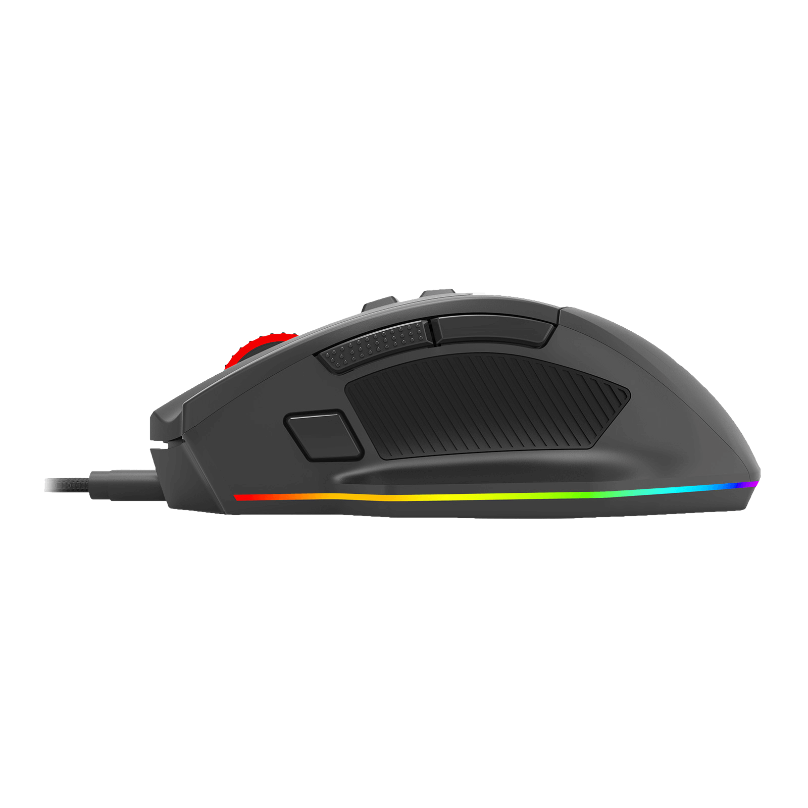 Redragon M813 Wired RGB Gaming Mouse with 4D Dual Mode Scroll Wheel, Optical Ergonomic Gamer Mouse with Max 16,000DPI, High Precision Sensor 3395, 7 Redefinable Macro Buttons, Software Supported