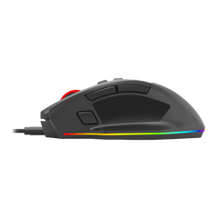 Redragon M813 Wired RGB Gaming Mouse with 4D Dual Mode Scroll Wheel, Optical Ergonomic Gamer Mouse with Max 16,000DPI, High Precision Sensor 3395, 7 Redefinable Macro Buttons, Software Supported