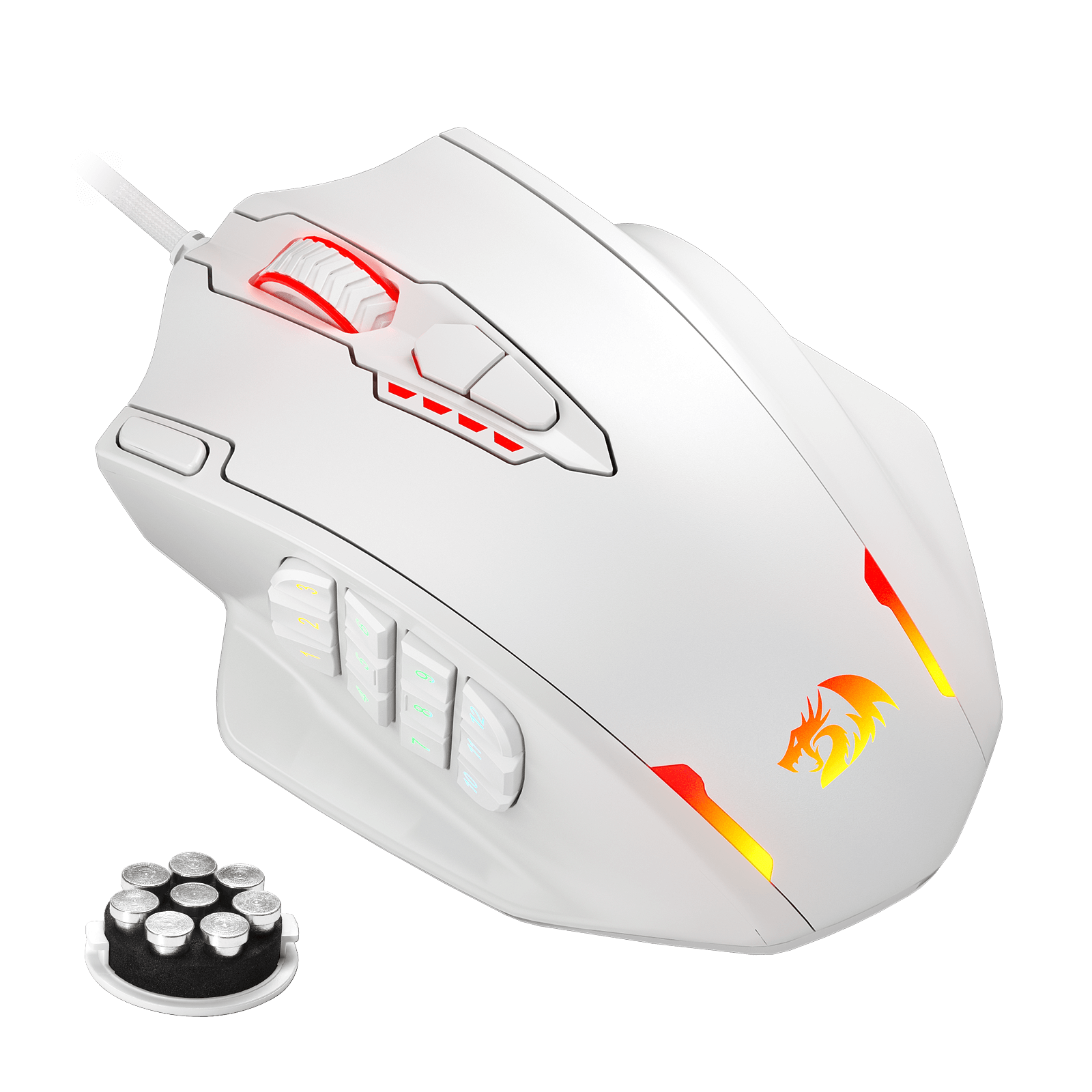 Redragon M908 Impact RGB LED MMO Gaming Mouse with 12 Side Buttons