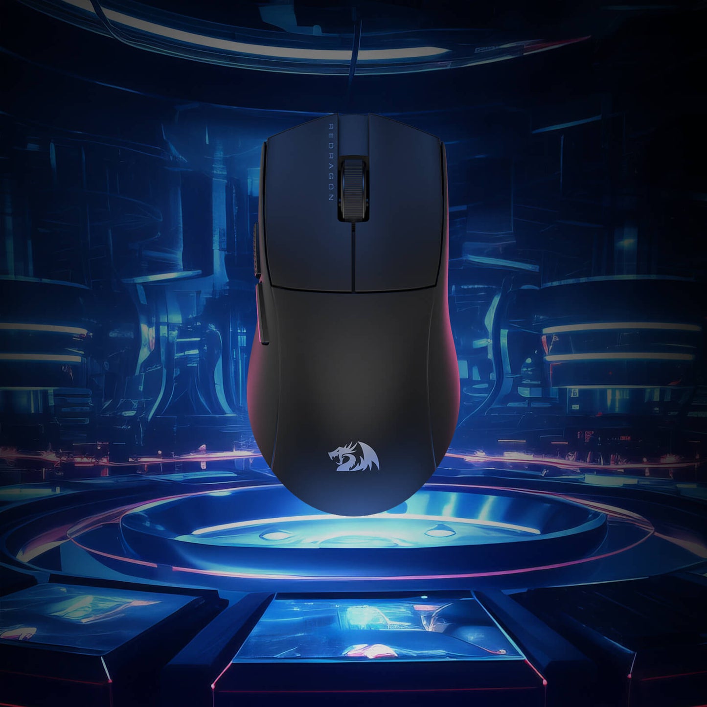 Redragon M916 Wireless Gaming Mouse, 49G Ultra-Light 8K DPI 2.4G Wireless Gaming Mouse w/Ergonomic Natural Grip Build, Full Programmable Buttons, Software Supports DIY Keybinds & DPI