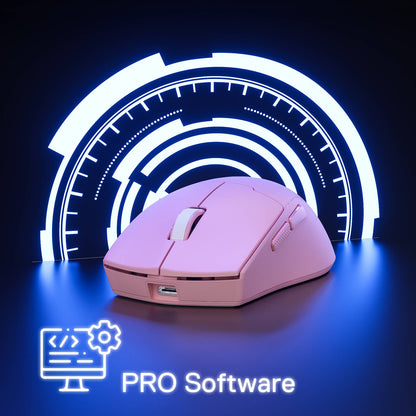 Redragon M918 PRO 3-Mode Wireless Gaming Mouse, 55G Lightweight 26K DPI Gamer Mouse w/Ergonomic Natural Grip Build, Full Programmable Buttons, Software Supports DIY Keybinds & DPI