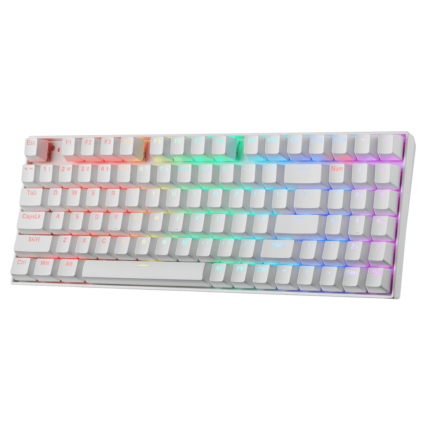 Redragon K736 PRO Rapid Trigger Wireless Gaming Keyboard, 90% 94 Keys 3-Mode Mechanical Keyboard w/Hyper-Fast Actuation, Dedicated Magnetic Switch, Actuation Point Adjustable, 8K Hz Polling Rate, White