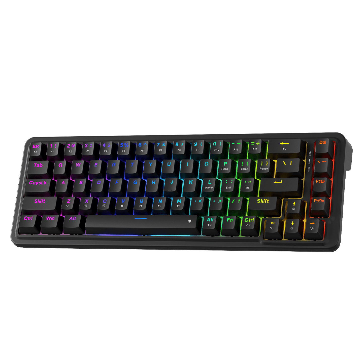 Redragon K709 65% Wired Gasket RGB Gaming Keyboard, 68 Keys Hot-Swap Compact Mechanical Keyboard w/Free-Mod Socket, 3-Layer Noise Dampening & Dedicated Arrow Keys, Quiet Custom Linear Switch, Black| show