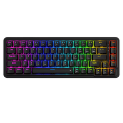 Redragon K709 65% Wired Gasket RGB Gaming Keyboard, 68 Keys Hot-Swap Compact Mechanical Keyboard w/Free-Mod Socket, 3-Layer Noise Dampening & Dedicated Arrow Keys, Quiet Custom Linear Switch, Black| show