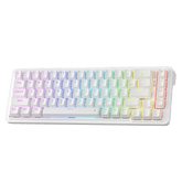 Redragon K709 65% Wired Gasket RGB Gaming Keyboard, 68 Keys Hot-Swap Compact Mechanical Keyboard w/Free-Mod Socket, 3-Layer Noise Dampening & Dedicated Arrow Keys, Quiet Custom Linear Switch,white| show