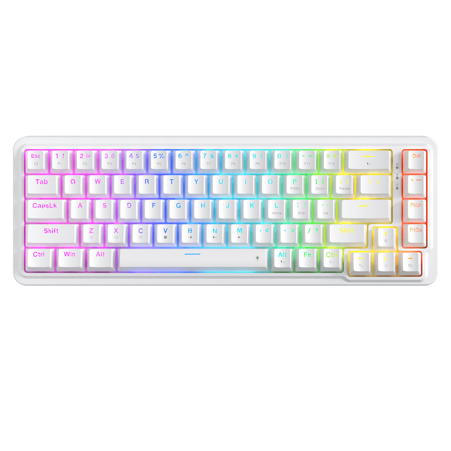 Redragon K709 65% Wired Gasket RGB Gaming Keyboard, 68 Keys Hot-Swap Compact Mechanical Keyboard w/Free-Mod Socket, 3-Layer Noise Dampening & Dedicated Arrow Keys, Quiet Custom Linear Switch