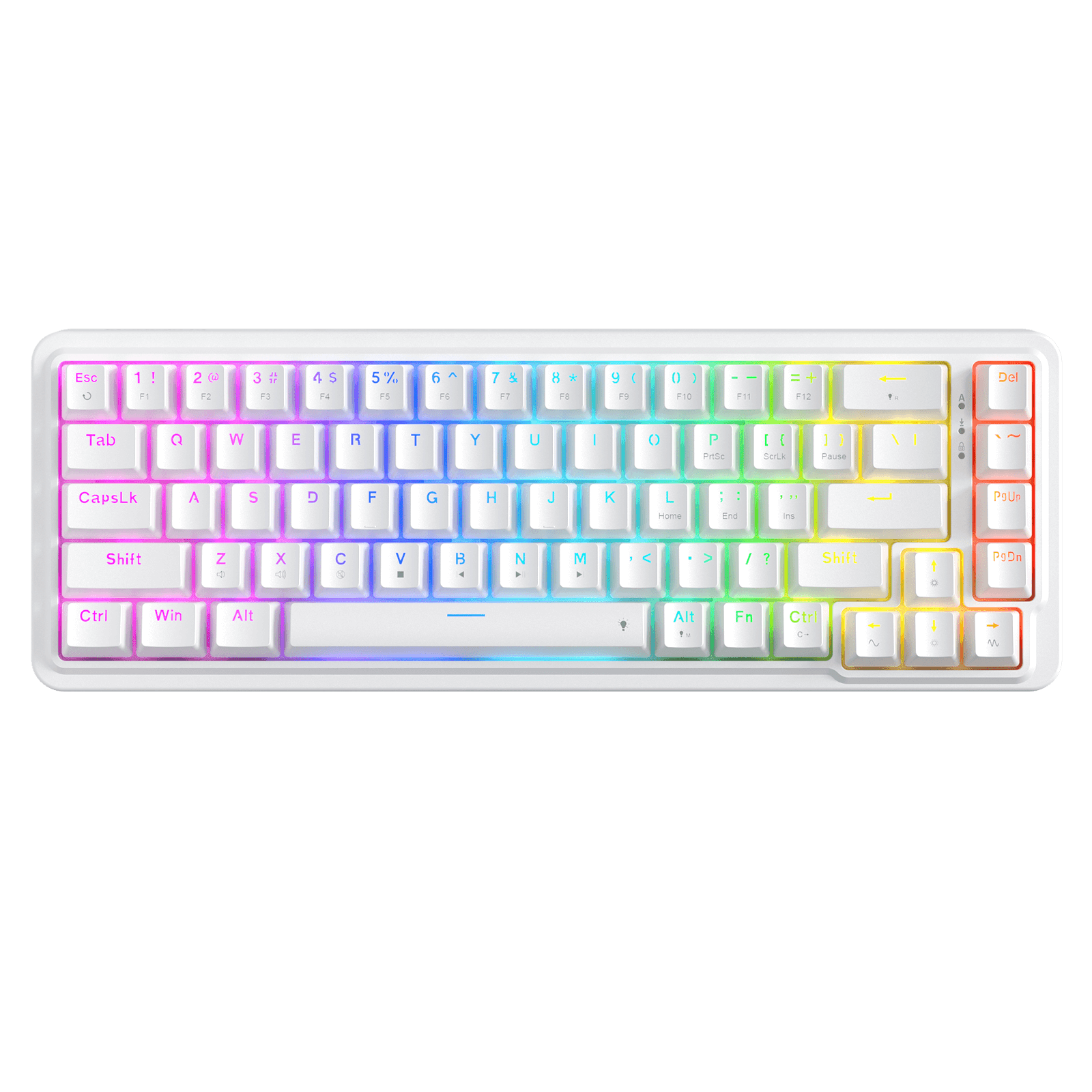 Redragon K709 65% Wired Gasket RGB Gaming Keyboard, 68 Keys Hot-Swap Compact Mechanical Keyboard w/Free-Mod Socket, 3-Layer Noise Dampening & Dedicated Arrow Keys, Quiet Custom Linear Switch