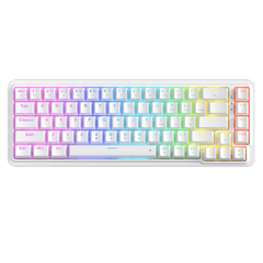 Redragon K709 65% Wired Gasket RGB Gaming Keyboard, 68 Keys Hot-Swap Compact Mechanical Keyboard w/Free-Mod Socket, 3-Layer Noise Dampening & Dedicated Arrow Keys, Quiet Custom Linear Switch