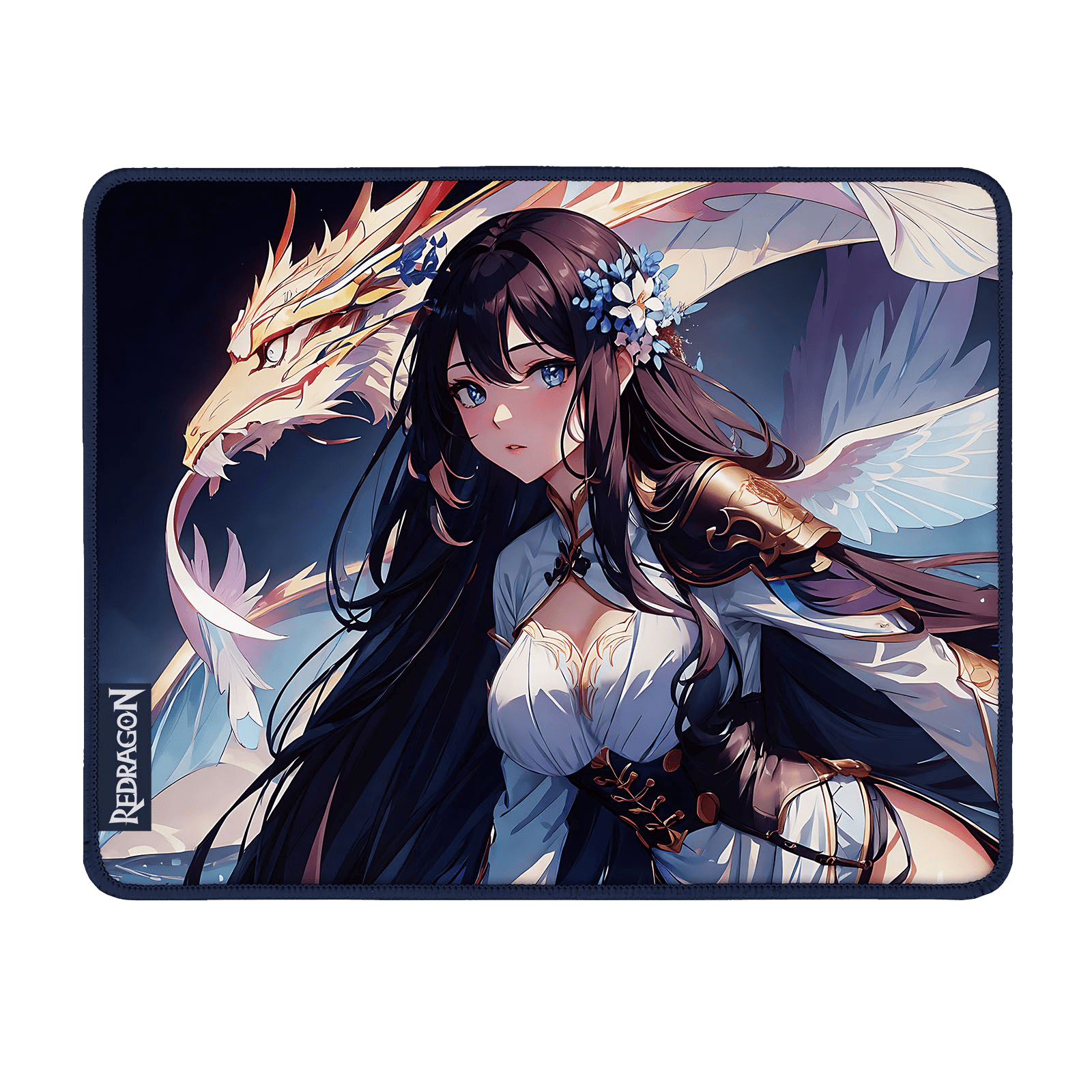 P046 Anime Blue Gaming Mouse Pad/Desk Mat