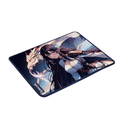 Redragon P046 Anime Blue Gaming Mouse Pad - Smooth Lycra Surface, Anti-Slip Rubber Base, Spill-Resistant, Durable 3mm Thick Design, Available in Small (13x10 in) & Large (35x16 in), Perfect for Gaming & Work