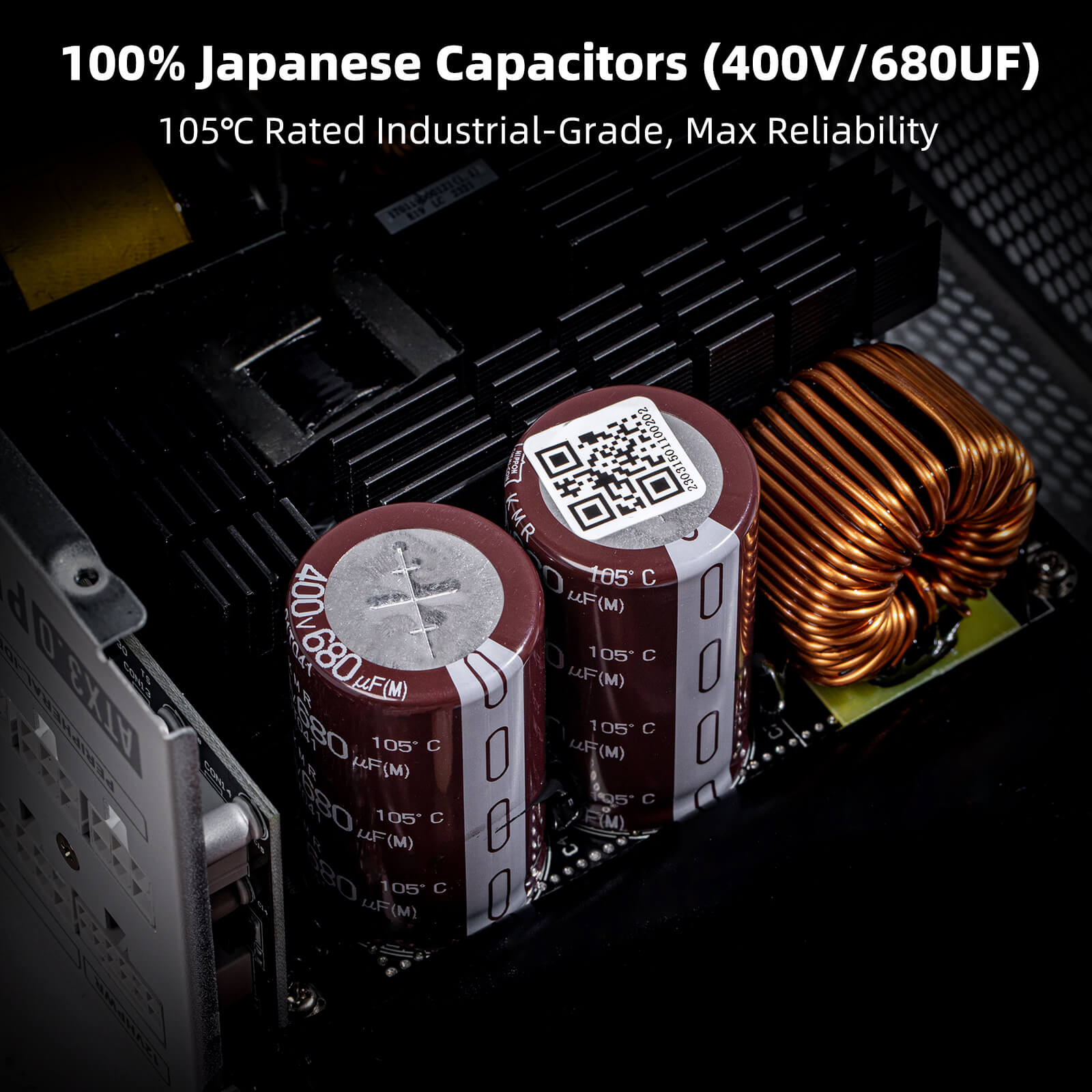  LC-POWER Gaming PC Power Supply, 1200W PSU 80+