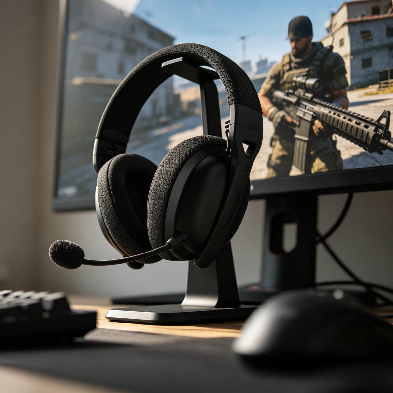 Redragon H819 Gaming Headset, 2.4GHz/BT/Wired, Black