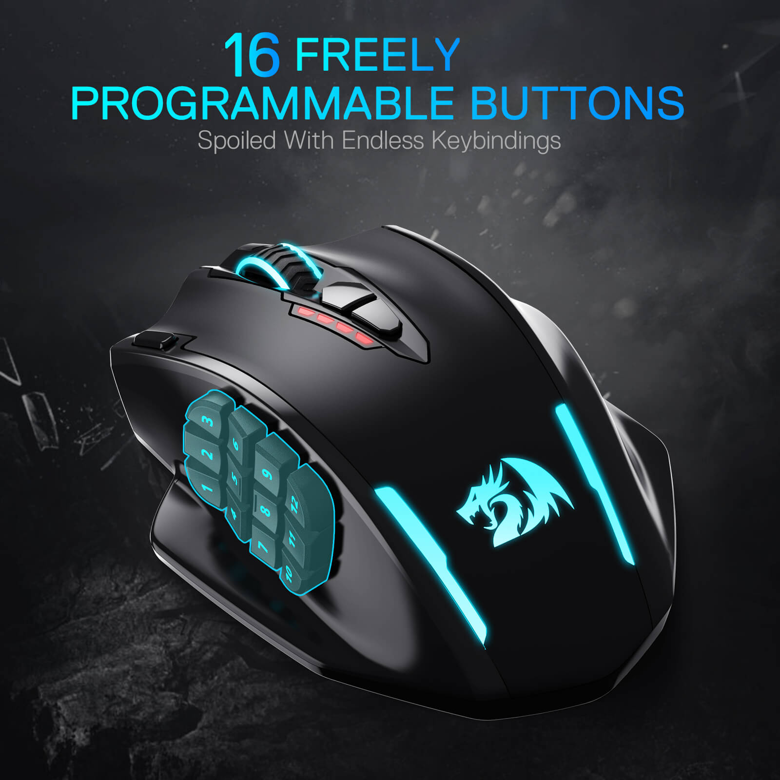 Redragon RGB Wireless Gaming Mouse Impact Elite M913 | 20