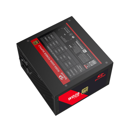 Redragon RGPS-Air 850 Watt 80+ Gold Fully Modular PSU, ATX 3.1 & PCIe 5.1
12V-2x6 Cable for RTX 40/50 Series, Main Japanese Capacitors, Active PFC Power, Low-Noise 120mm FDB Fan, Durable Flat Cables