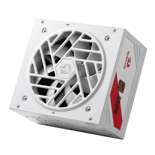 Redragon RGPS-850W PRO 80+ Gold 850 Watt Power Supply w/Upgraded ATX 3.1 & PCIe 5.1 Fully Modular, Compact 160mm Size, Smart ECO Low Noise Fan, 100% Japanese Capacitors, Full Mod Cables, black| show