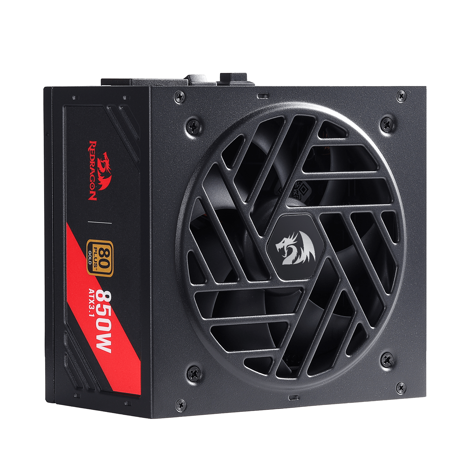 Redragon RGPS-850W PRO 80+ Gold 850 Watt Power Supply w/Upgraded ATX 3.1 & PCIe 5.1 Fully Modular, Compact 160mm Size, Smart ECO Low Noise Fan, 100% Japanese Capacitors, Full Mod Cables