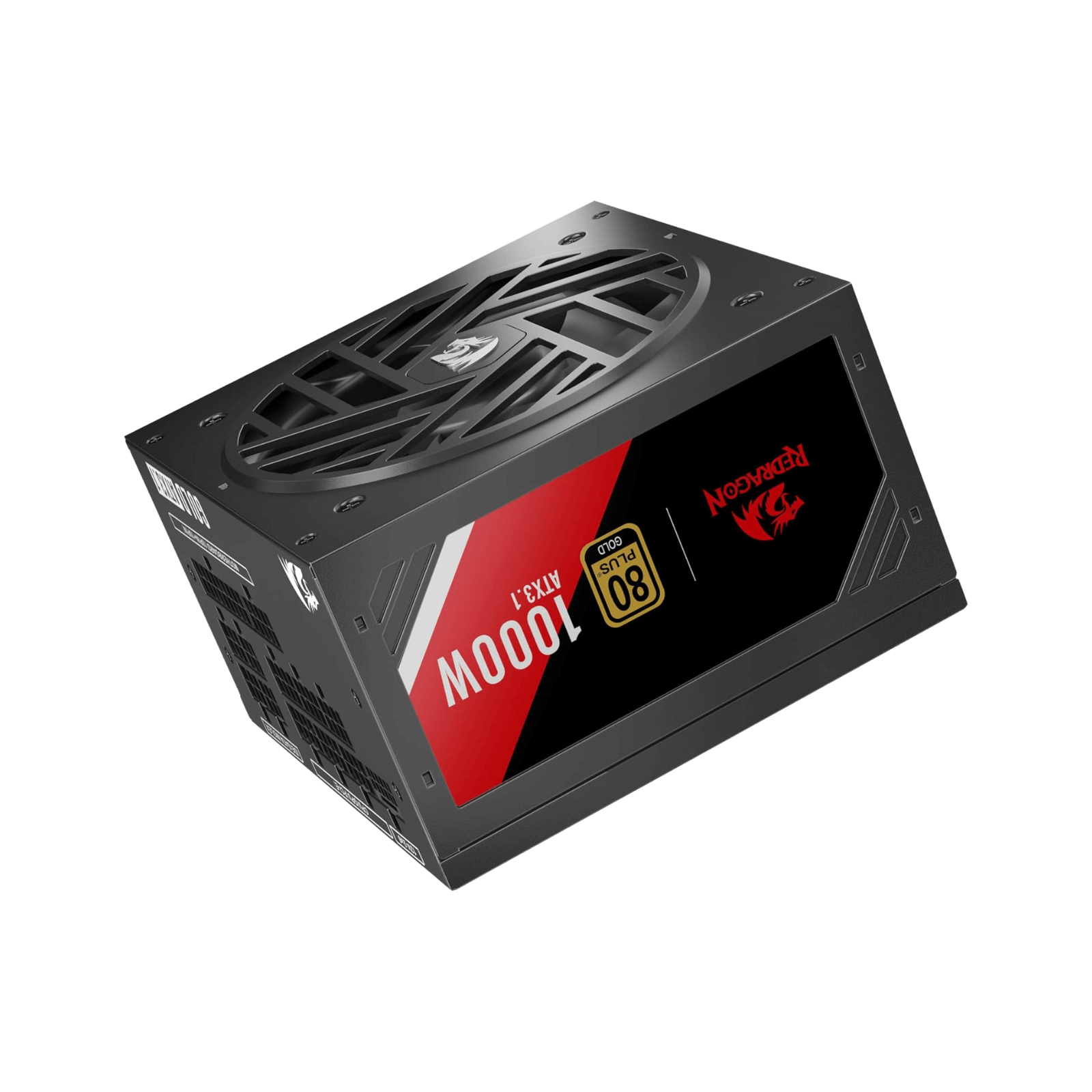 Redragon RGPS PRO 80+ Gold 1000 Watt Power Supply w/Upgraded ATX 3.1 & PCIe 5.1 Fully Modular, Compact 150mm Size, Smart ECO Low Noise Fan, 100% Japanese Capacitors, Full Mod Cables