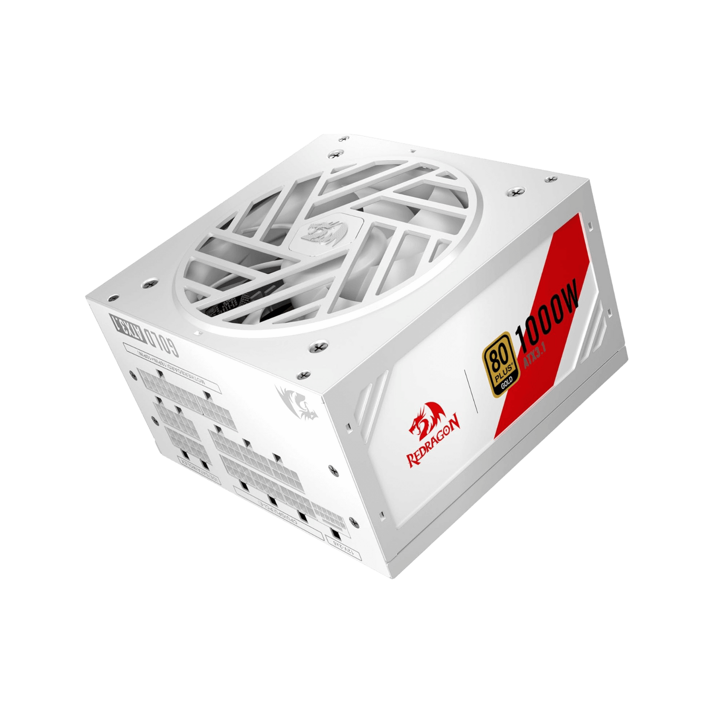 Redragon RGPS PRO 80+ Gold 1000 Watt Power Supply w/Upgraded ATX 3.1 & PCIe 5.1 Fully Modular, Compact 150mm Size, Smart ECO Low Noise Fan, 100% Japanese Capacitors, Full Mod Cables