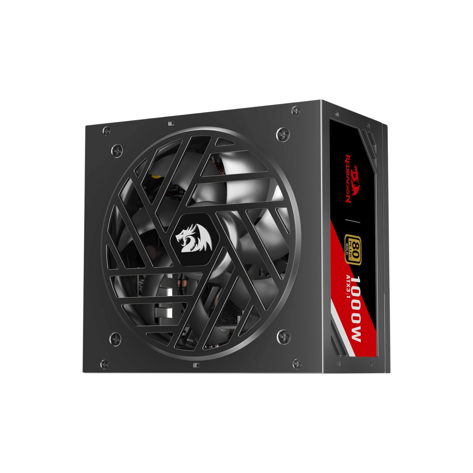 Redragon RGPS PRO 80+ Gold 1000 Watt Power Supply w/Upgraded ATX 3.1 & PCIe 5.1 Fully Modular, Compact 150mm Size, Smart ECO Low Noise Fan, 100% Japanese Capacitors, Full Mod Cables