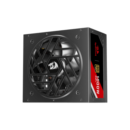 Redragon RGPS PRO 80+ Gold 1000 Watt Power Supply w/Upgraded ATX 3.1 & PCIe 5.1 Fully Modular, Compact 150mm Size, Smart ECO Low Noise Fan, 100% Japanese Capacitors, Full Mod Cables