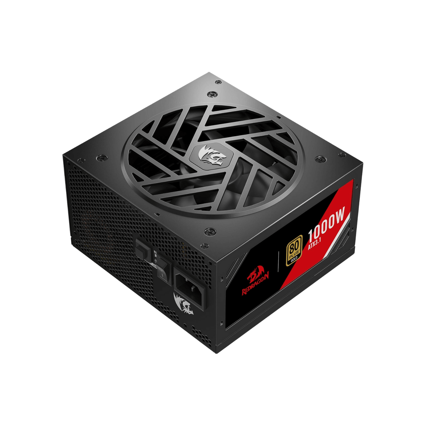 Redragon RGPS PRO 80+ Gold 1000 Watt Power Supply w/Upgraded ATX 3.1 & PCIe 5.1 Fully Modular, Compact 150mm Size, Smart ECO Low Noise Fan, 100% Japanese Capacitors, Full Mod Cables