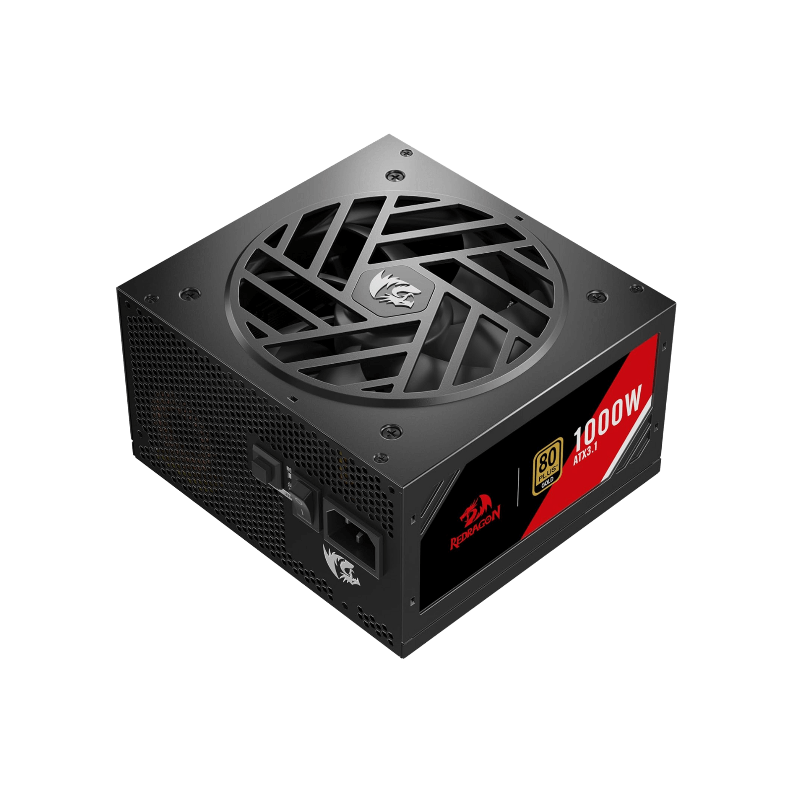 Redragon RGPS PRO 80+ Gold 1000 Watt Power Supply w/Upgraded ATX 3.1 & PCIe 5.1 Fully Modular, Compact 150mm Size, Smart ECO Low Noise Fan, 100% Japanese Capacitors, Full Mod Cables