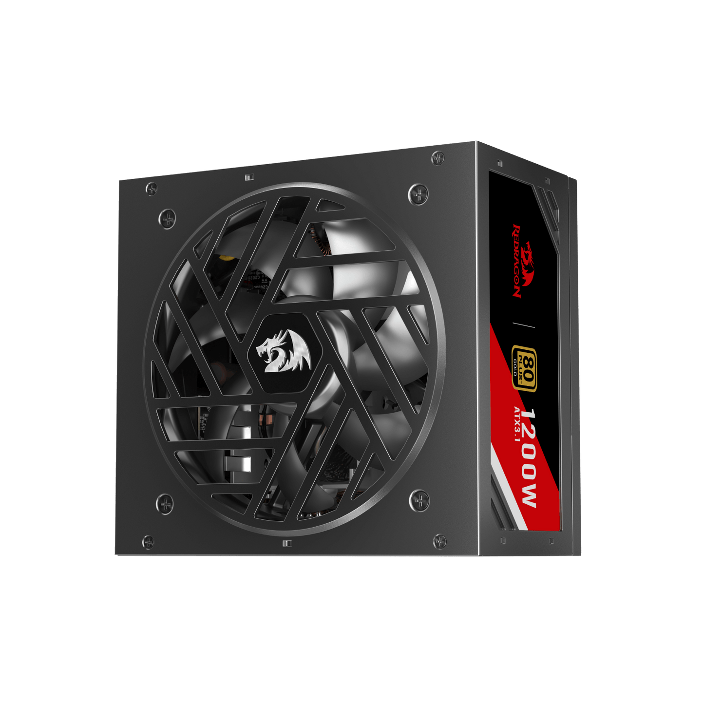 Redragon RGPS PRO 80+ Gold 1200 Watt Power Supply w/Upgraded ATX 3.1 & PCIe 5.1 Fully Modular, Compact 150mm Size, Smart ECO Low Noise Fan, 100% Japanese Capacitors, Full Mod Cables