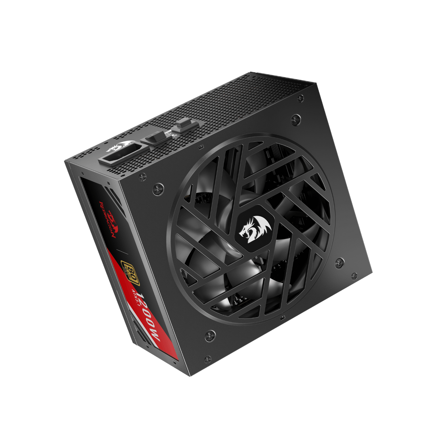 Redragon RGPS PRO 80+ Gold 1200 Watt Power Supply w/Upgraded ATX 3.1 & PCIe 5.1 Fully Modular, Compact 150mm Size, Smart ECO Low Noise Fan, 100% Japanese Capacitors, Full Mod Cables