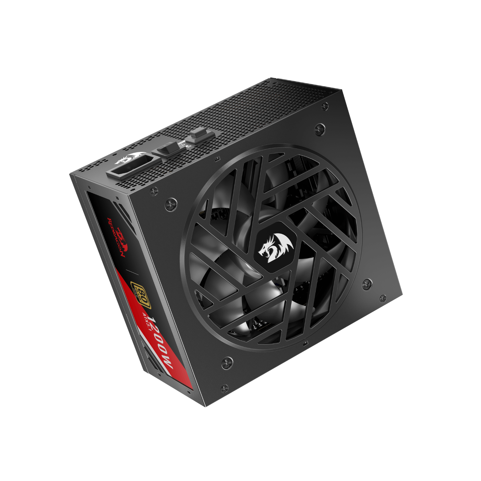 Redragon RGPS PRO 80+ Gold 1200 Watt Power Supply w/Upgraded ATX 3.1 & PCIe 5.1 Fully Modular, Compact 150mm Size, Smart ECO Low Noise Fan, 100% Japanese Capacitors, Full Mod Cables