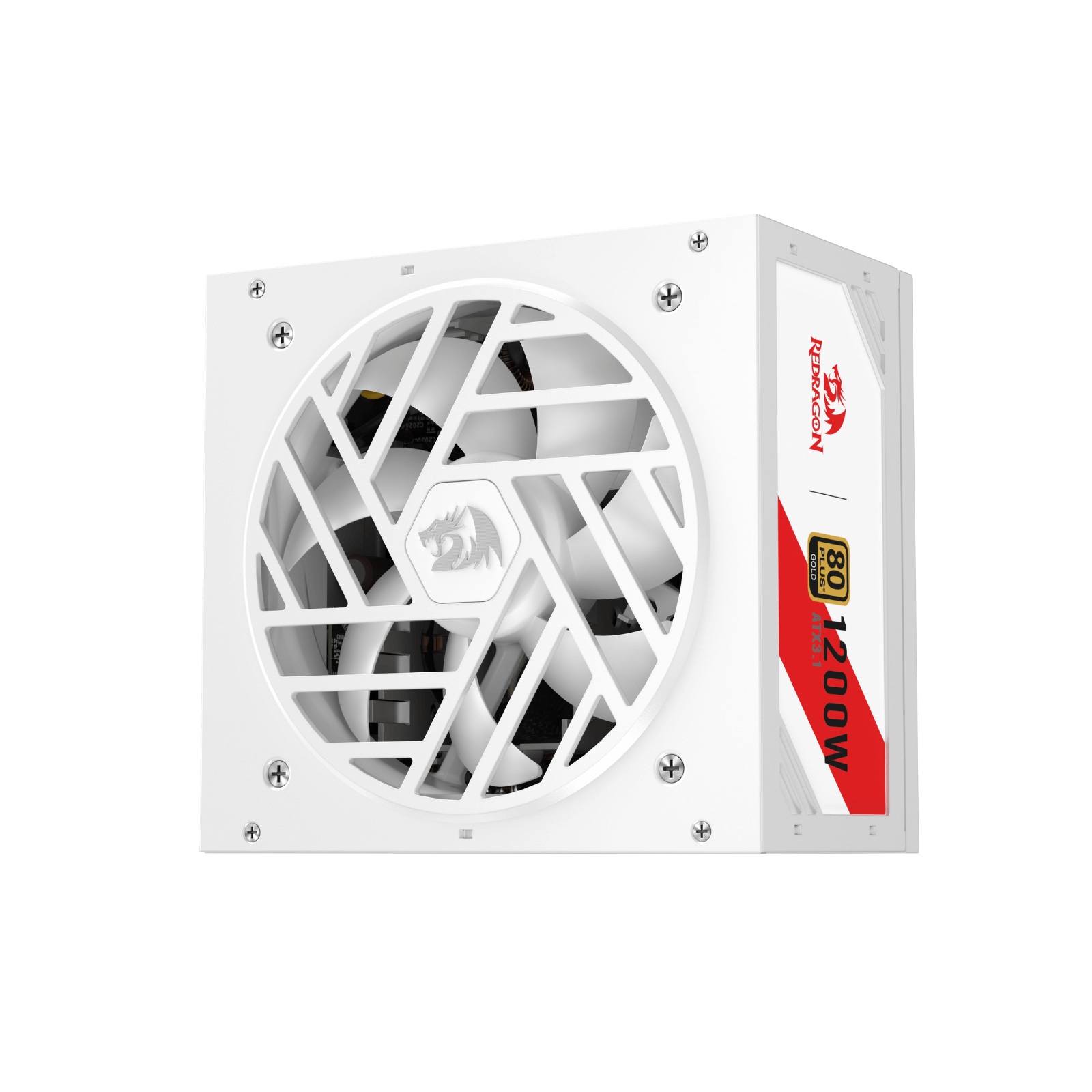 Redragon RGPS PRO 80+ Gold 1200 Watt Power Supply w/Upgraded ATX 3.1 & PCIe 5.1 Fully Modular, Compact 150mm Size, Smart ECO Low Noise Fan, 100% Japanese Capacitors, Full Mod Cables